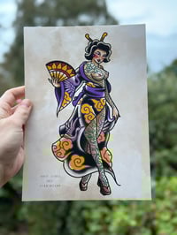 Geisha Pinup a4 Print