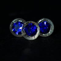 Image 2 of Sapphire blue - Barbie style earrings and ring set