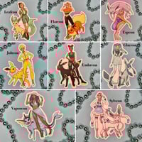 eeveelution vinyl stickers
