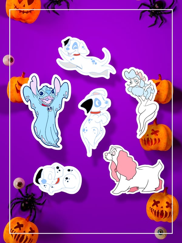 Image of Puppy Ghost Sticker Pack