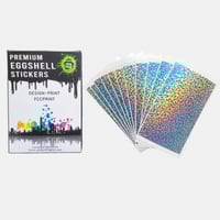 Image 1 of New Arrival Blank Small Square Hologram Eggshell Stickers 60pcs/120pcs free shipping