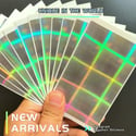 New Arrival Blank Dazzling Square Hologram Eggshell Stickers 60pcs/120pcs free shipping