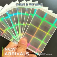 Image 2 of New Arrival Blank Dazzling Square Hologram Eggshell Stickers 60pcs/120pcs free shipping