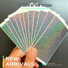 New Arrival Blank Small Square Hologram Eggshell Stickers 60pcs/120pcs free shipping