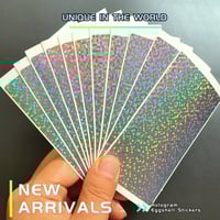 Image 3 of New Arrival Blank Small Square Hologram Eggshell Stickers 60pcs/120pcs free shipping