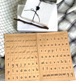 Image of ALPHABET noir vintage