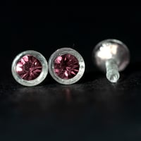 Image 3 of Deep rose pink - Barbie style earrings and ring set