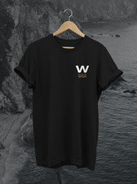Black 'W' Logo Embroidered Tee