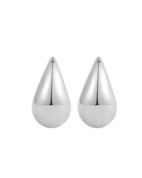 Silver Pear Earrings