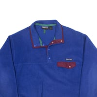 Image 3 of Vintage 90s Patagonia Synchilla Snap T Fleece - Royal 