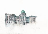 The Mitchell Library  - Pencil and Soft Pastels on Paper 
