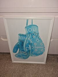 Image 2 of TURQUOISE LV BOXING GLOVE PRINT