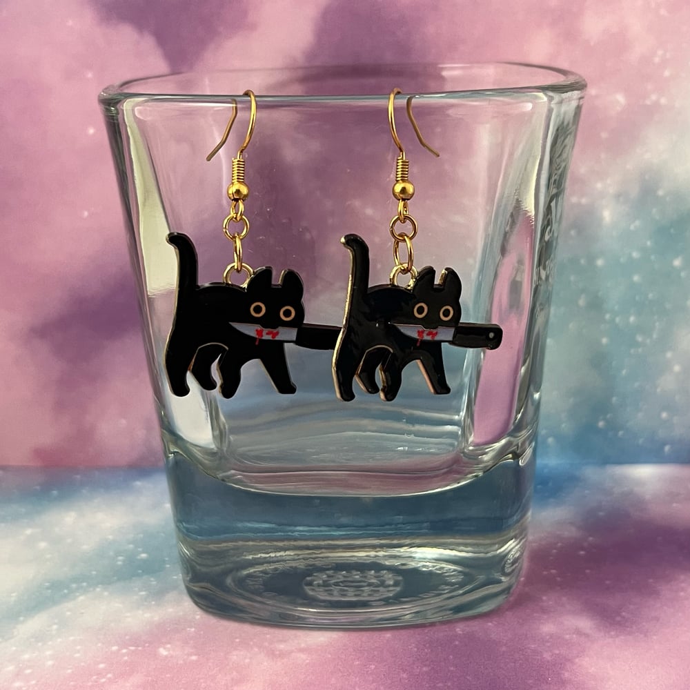 Image of Mxrder Kitten Cat Earrings