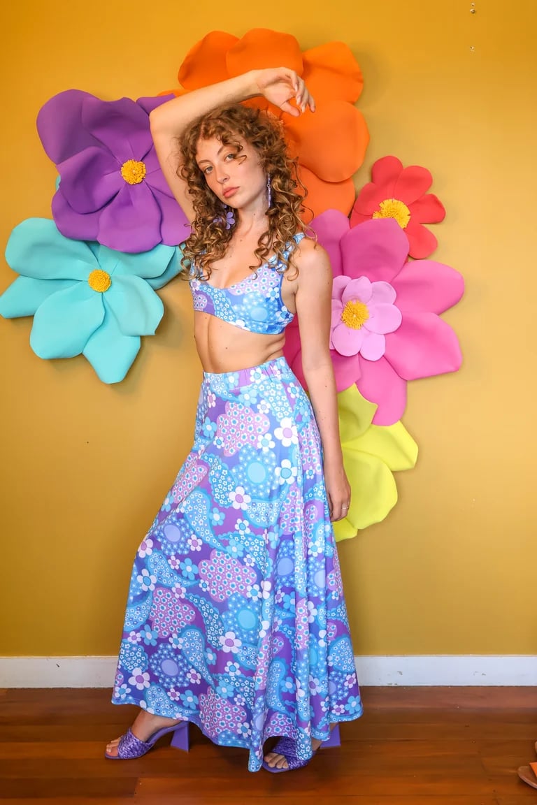 Yesterday Lover Maxi skirt in Magic Carpet Purple