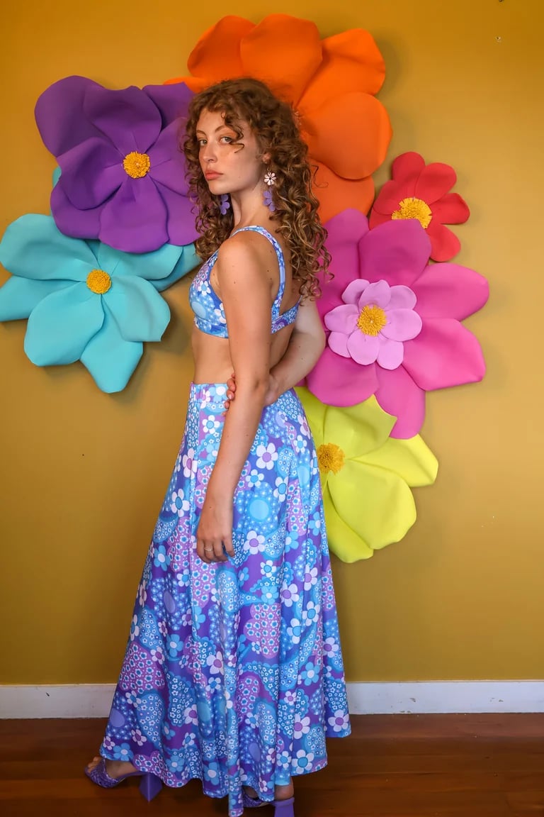 Yesterday Lover Maxi skirt in Magic Carpet Purple