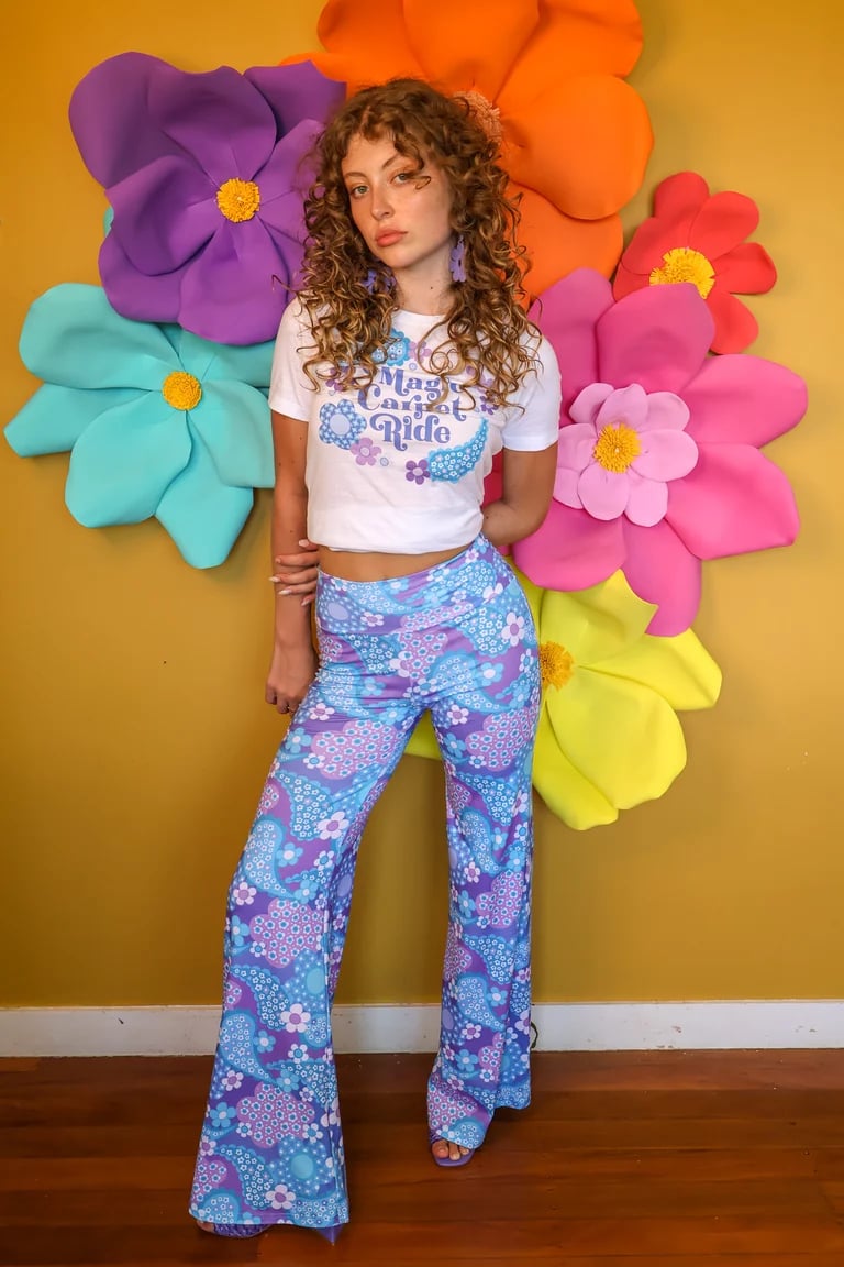 Right on Flares in the Magic Carpet Purple