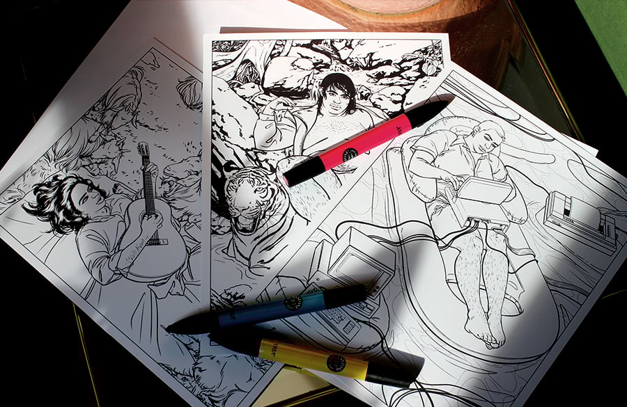 SUPERPOSE Coloring Book