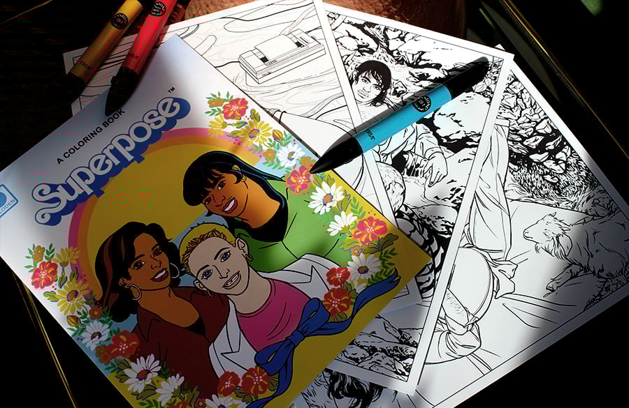 SUPERPOSE Coloring Book