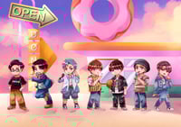 Image 2 of [BTS] dynamite sticker set