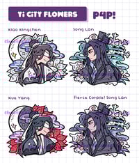 Image 2 of [Restock] P4P Yi City Flowers (MDZS) - Enamel Pins