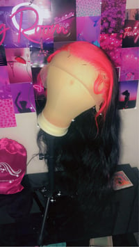 Image 2 of Dyed  root lace front wig