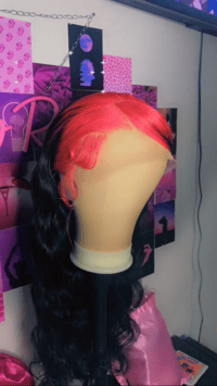 Image 1 of Dyed  root lace front wig