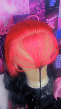 Image 4 of Dyed  root lace front wig