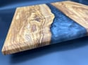 Olive Wood and Black Epoxy River Charcuterie Board