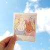 bunny friends polaroid sticker