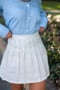 Image of Pure Linen Tennis Skirt