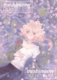 Nagito Komaeda Flower Raft Print