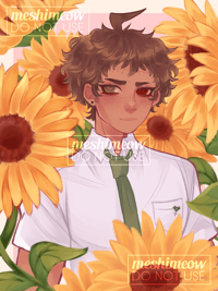 Hajime Hinata "Facing the Sun" Danganronpa Print 