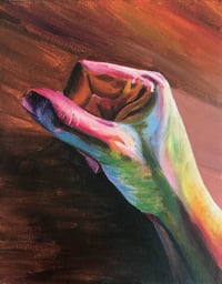 Image 1 of Colorful Hand - Original Painting