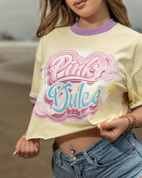 Image 1 of Pink Dulce Crop Shirts 