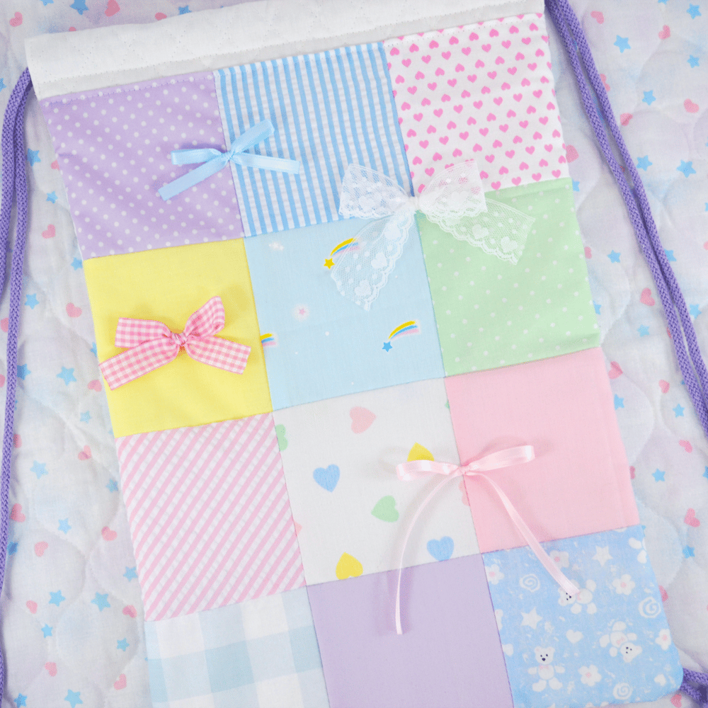 Quilted Drawstring Bag: 01