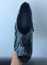 Image 5 of Metal wedge sandals