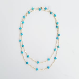 Turquoise Clover Necklace