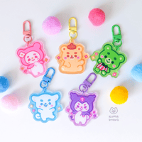 Image 2 of Bear Friends Acrylic Keychains and Stickers