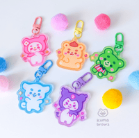 Image 3 of Bear Friends Acrylic Keychains and Stickers