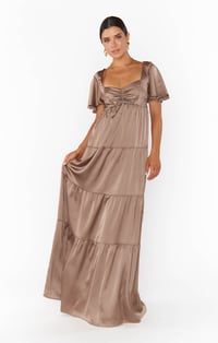 Wmsv Nicole Maxi Dress ~ Dune Luxe Satin