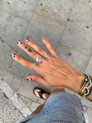 Image of "SUNSHINE!" recycled silver ring