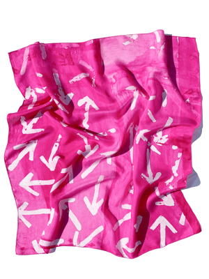 Image of Pink Silk Scarf no. 1