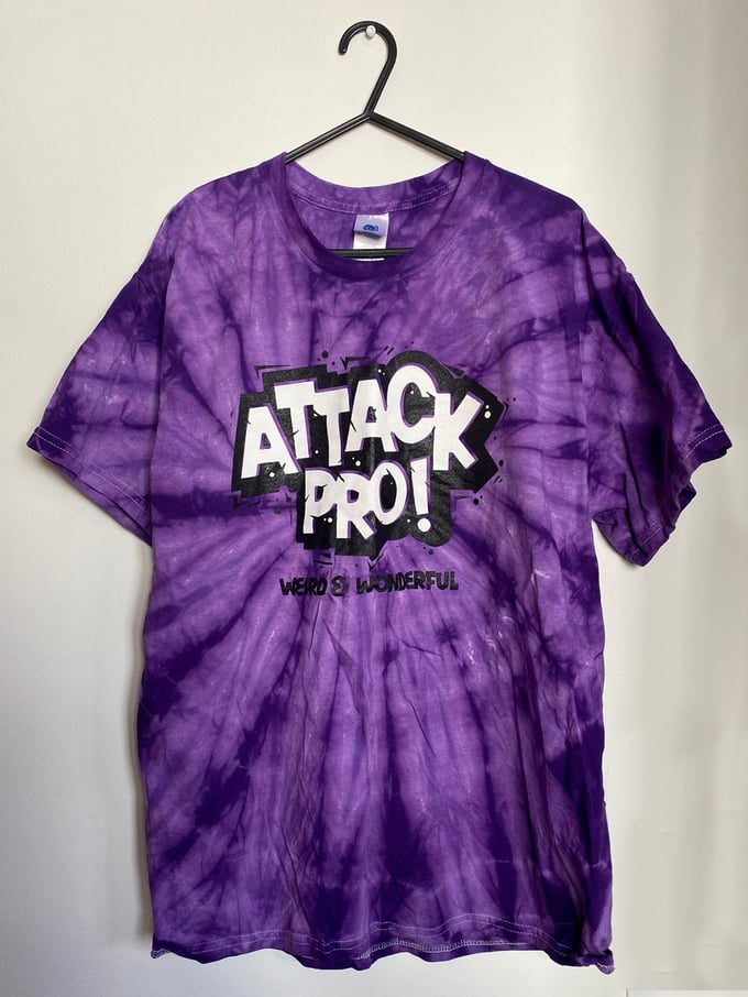 Image of ATTACK! Purple Tie Dye Shirt