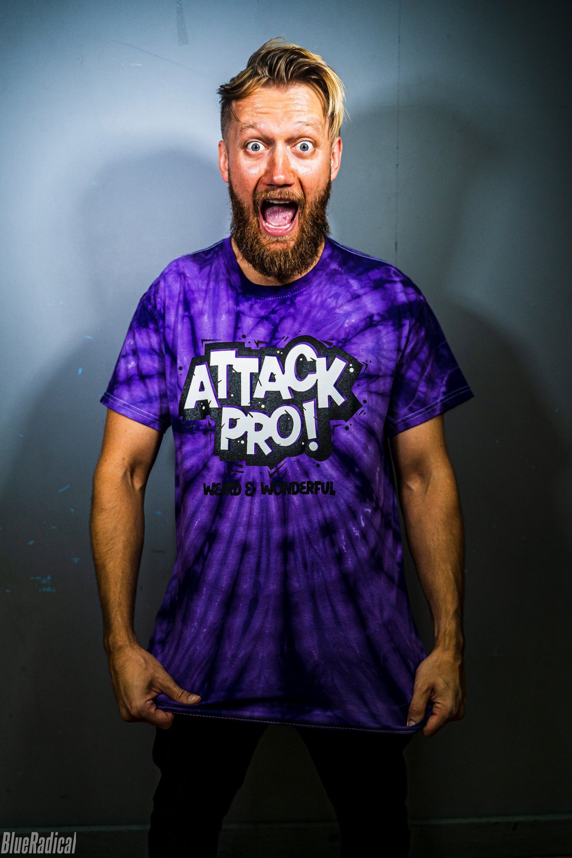 Image of ATTACK! Purple Tie Dye Shirt