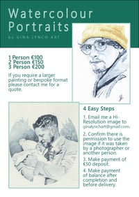 Image 5 of Watercolour Portrait Painting - ORIGINAL