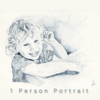 Image 1 of Watercolour Portrait Painting - ORIGINAL