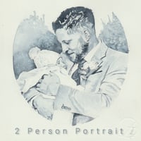 Image 2 of Watercolour Portrait Painting - ORIGINAL