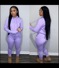 Image 1 of BADDIE PULLOVER SWEAT SUIT 