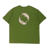 Image 2 of Vintage 90s Patagonia World Trout Tee - Green