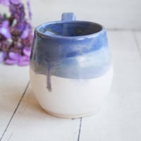 Image 2 of Blue Purple and White Mug, Handcrafted Pottery Mug Made in USA